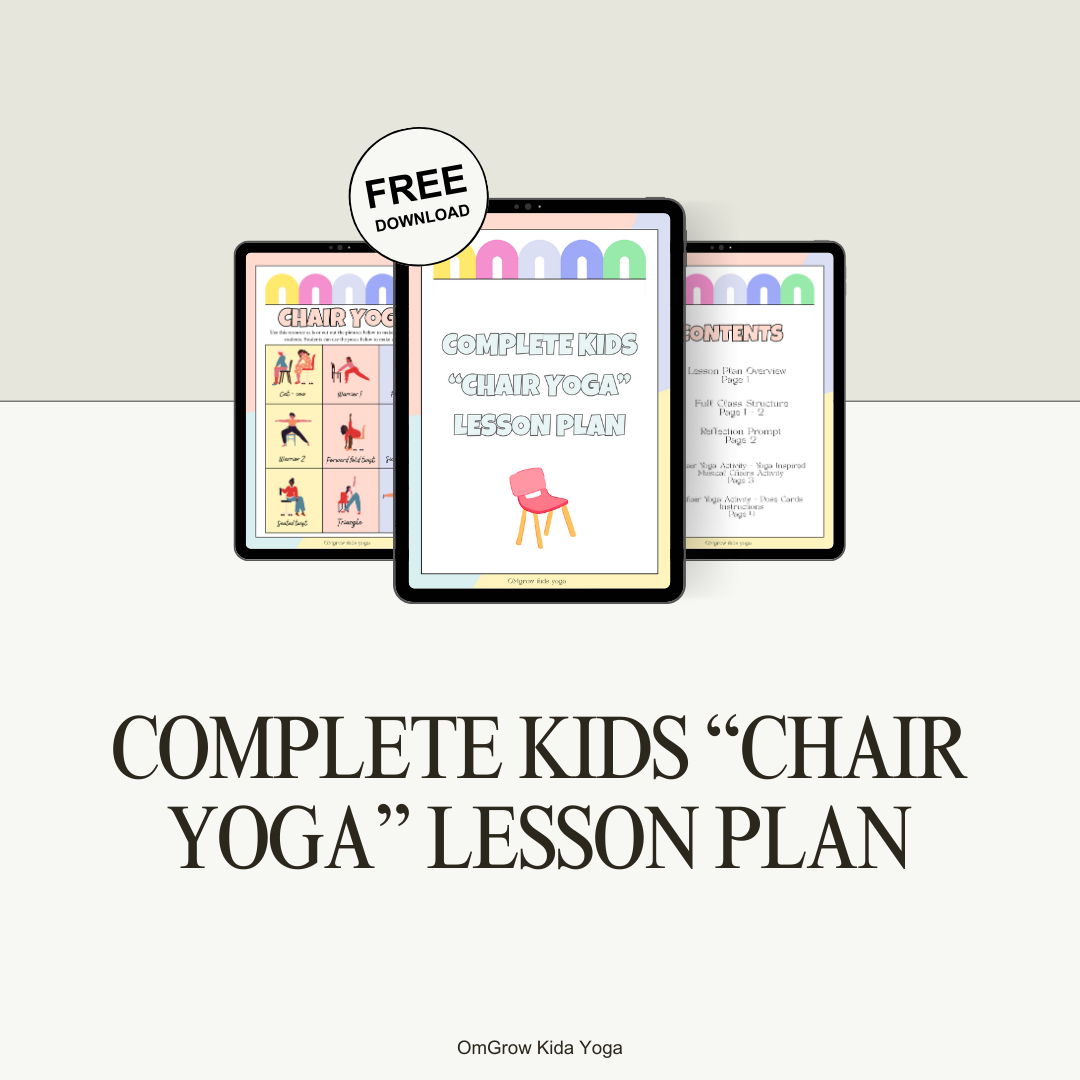Complete Kids Chair Yoga Lesson Plan (PDF Download)