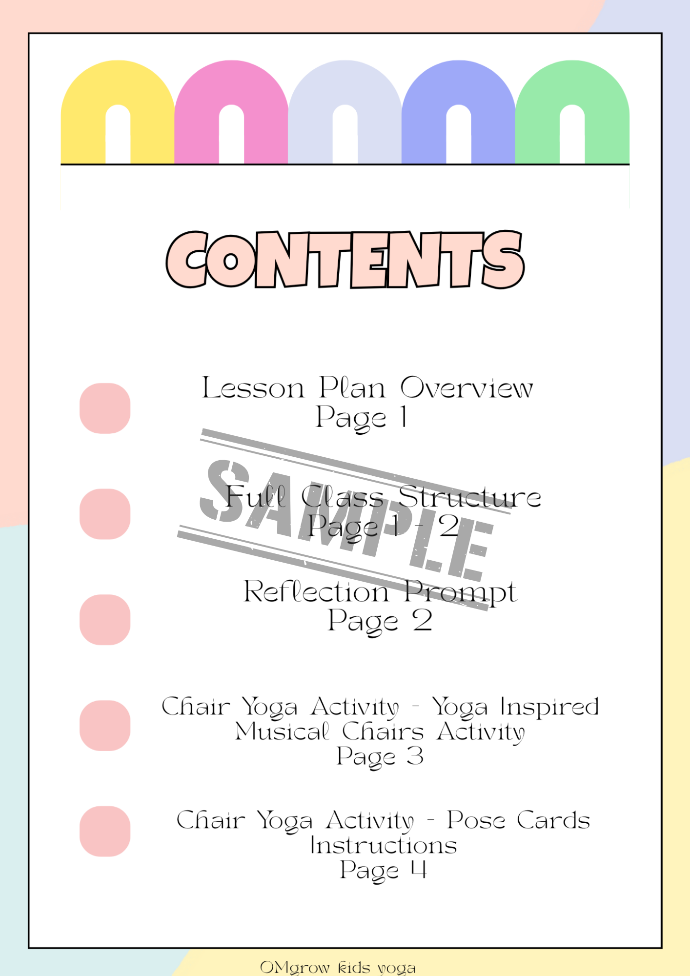 Complete Kids Chair Yoga Lesson Plan (PDF Download)